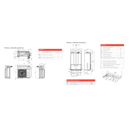 POMPA CIEPŁA HYBRYDOWA MONOBLOK Immergas VICTRIX HYBRID 4 kW kocioł gazowy + pompa ciepła 3,98KW  3.030698