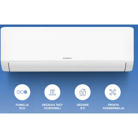 Klimatyzator ścienny KAISAI EVO 3,4KW KEV-12TLHI KEV-12TLHO WIFI