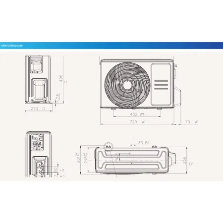 Klimatyzator ścienny Samsung AR35 AR24BXHQASINEU / AR24BXHQASIXEU - 7kW