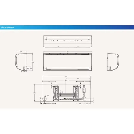 Klimatyzator ścienny Samsung AR35 AR24BXHQASINEU / AR24BXHQASIXEU - 7kW