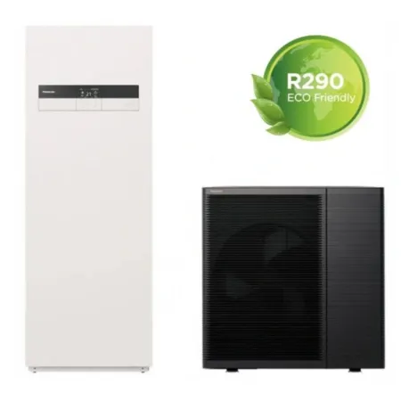POMPA CIEPŁA PANASONIC 9KW AIO CWU 185L KIT-ADC09L3E5B WH-ADC0509L3E5B + WH-WDG09LE5 R290 PROPAN 2-STREFOWY