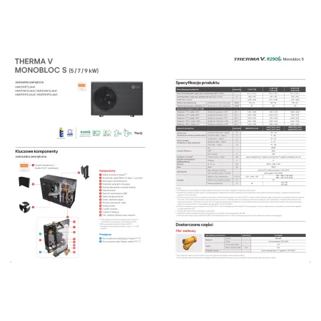 Pompa ciepła LG 7kW 1F 230V Monoblok HM071HFS.UA41 R290 PROPAN